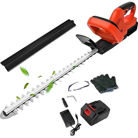 Cortasetos inalámbrico, cuchilla de doble acción, batería de 3,0 Ah incluida, rojo (1 batería) (1/2)