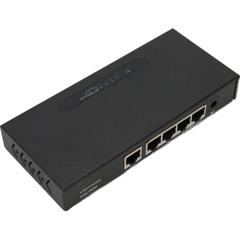 Switch Ethernet Gigabit 78 W, 5 ports RJ45, 2500 Mbps/1000 Mbps, PoE Gigabit auto-adaptatif pour bureau, prise UE 100-240 V (1/5)