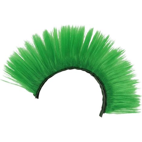 Decorative Helmet Wig, Fun and Original Unisex Party Accessory, Crest Helmet Headpiece for Christmas, Role-Playing Games and Cosplay, Green (1/5)