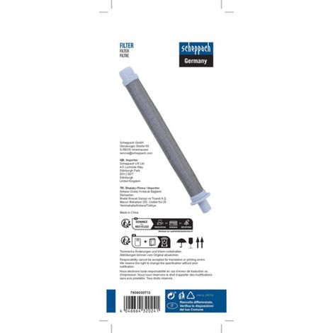 Filtro Airless Maglia Mesh 50 Anti Impurita Scheppach 7906000712