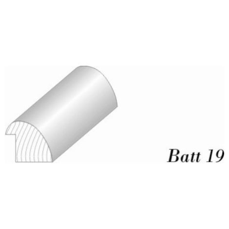 Cornice Ferma Vetro Pippone Bahia Massello mm 25 x mm 26 battuta 19 ml 46