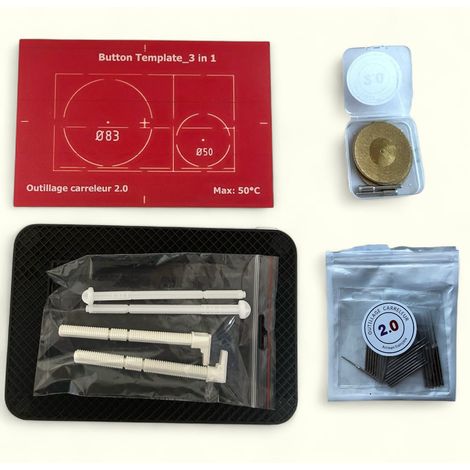 Kit Plaque de Déclenchement à Carreler Delta Luxe (1/4)