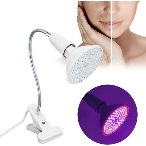 120-LED-Schönheitslampe mit E27-Fassung, Klemme, Fassung und Ständer Lichttherapielampe für das Gesicht (europäischer Standard) (1/5)