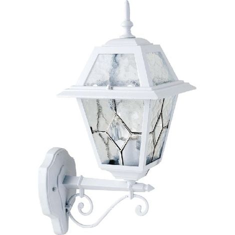Applique Montante Extérieure 100W E27 Fonte Blanche
