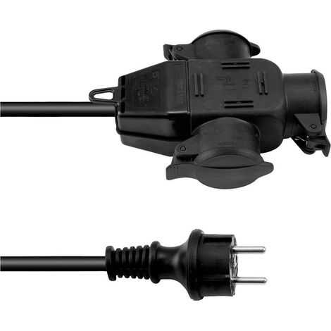 Eurolite 3024701D Alimentazione Prolunga Nero 3 m H07RN-F 3G 2,5 mm²