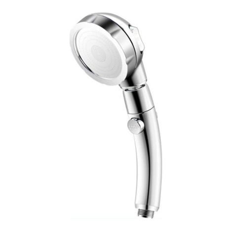 Pommeau de Douche à 3 Types de Jets - Pommeau de Douche Universel avec pommeau de Douche - Économie d'eau - Douchette Amovible - Douchette Haute Pression - Chrome - pour Bain et Spa (1/5)