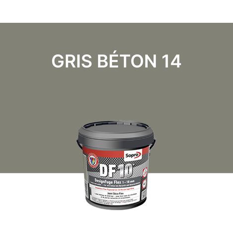 Joint carrelage salle de bains - 1 à 10 mm - Gris béton 14 - Sopro DF 10 -  1 kg
