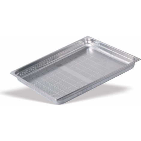 Bac Gastro Inox GN 2/1 Perforé PRO - P 20 à 200 mm - Pujadas