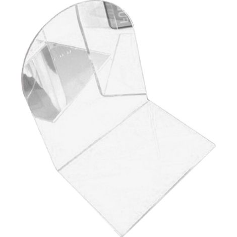 Lot de 2 Serre-livres Épais Antidérapant Transparent en Acrylique Décoratif pour Bureau, Forme L Blanc (1/5)