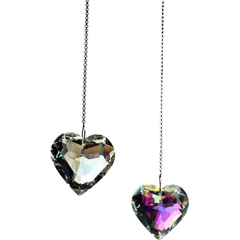 Suncatcher - Prisme En Verre Pour Fenêtre - Décoration Solaire Pour Balcon Jardin Cuisine - Lot De 2 (1/5)