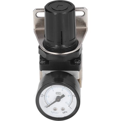 Luftdruckregler G1/4 0,050,85 MPa Einstellbares Steuerventil mit Halterung und Manometer AR2000 02 (1/5)