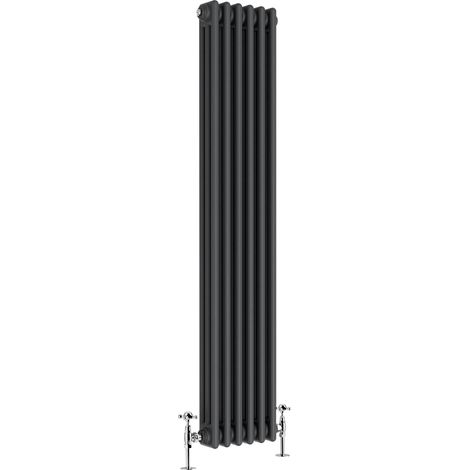 Warmehaus Traditional Triple Anthracite Radiator 1500 x 290mm (1/5)