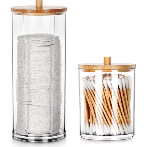Boîte pour cotons-tiges et disques de coton (2 pièces). (1/5)