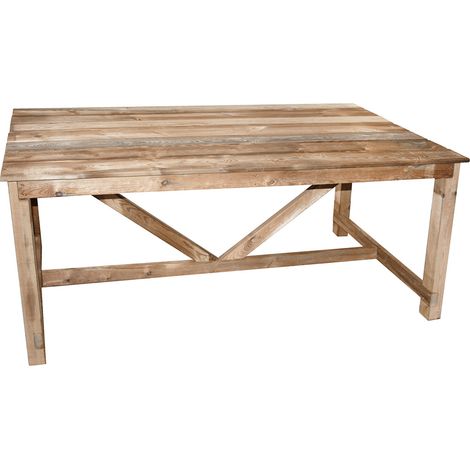 Table de jardin en bois Normand 6/8 places (1/3)