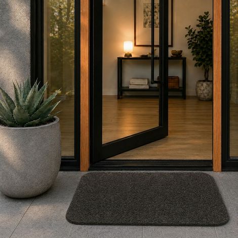 Alfombra de espaguetis clara - marrón - 60x80 cm (1/5)