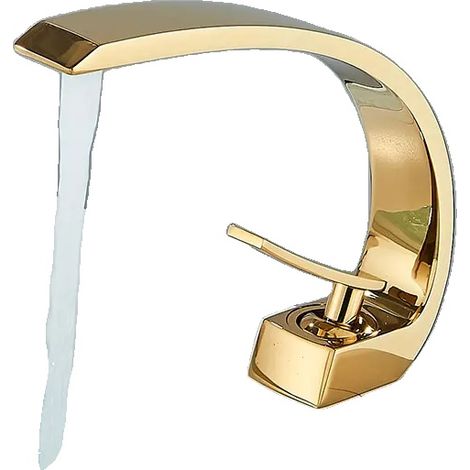 Robinet de lavabo, monté sur le plan de travail, à poignée unique (1/2)