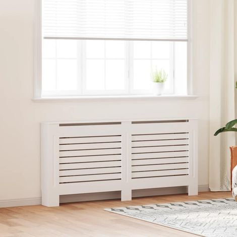 Cache-radiateur Équipement pour radiateur Blanc 172x19x81,5 MDF 96024 (1/5)