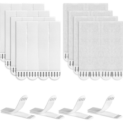 ZOLGINAH 24 pares de tiras para colgar cuadros, 48 piezas tiras para colgar cuadros tiras autoadhesivas para colgar cuadros sin taladrar para fijar el marco del cuadro (1/5)