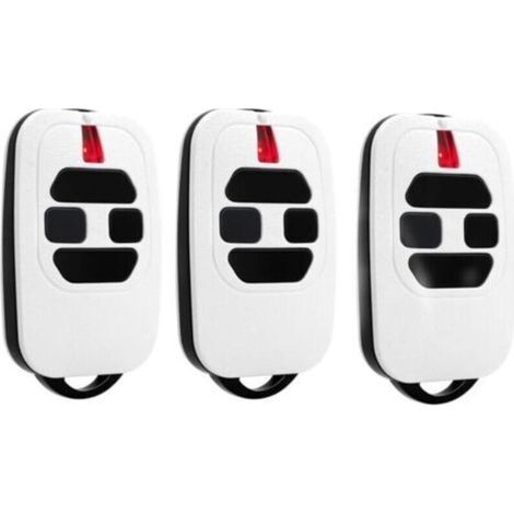 SABIR Lot de 3 Telecommande Portail 433,92MHz Compatible avec DEA GTI2/4, GT2/4, Mio TR2/4, Mio TR2N/4N Télécommande pour Porte de Garage(White) (1/4)