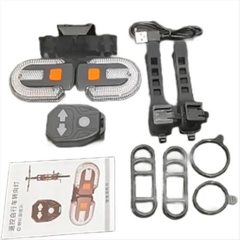 Feu Arrière Vélo - LED Rechargeable USB - Montage Selle - Sans Fil - Pour Conduite Nocturne et VTT - 1 Pièce