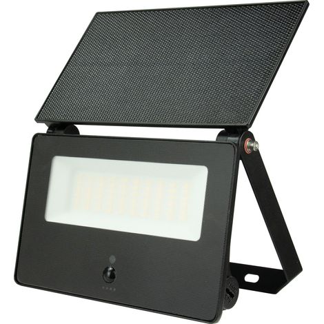 Projecteur solaire rectangulaire TONIK SOLAIRE 3000K 18 Watts 1300lm 25000h 110° IP65 ARIC 51772 (1/5)