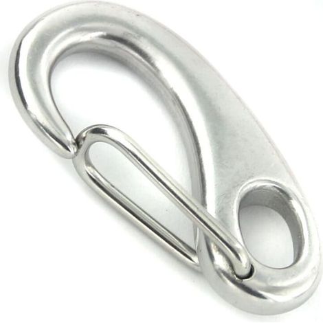 Boucle Mousqueton Forme Oeuf - Acier Inoxydable 304 - Pour Alpinisme Randonnée Camping - Lot De 2 - 5 cm (1/5)