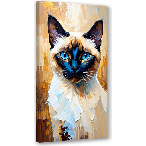 Wandbild Sphinx bunte Katze 50x100 cm (1/5)