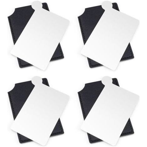 Miroir de Poche, 4 Pièces Acier Inoxydable Petit Miroir, Très Mince Mini Miroir, Petit Miroir pour Maquillage Palette Pouvant être Utilisé