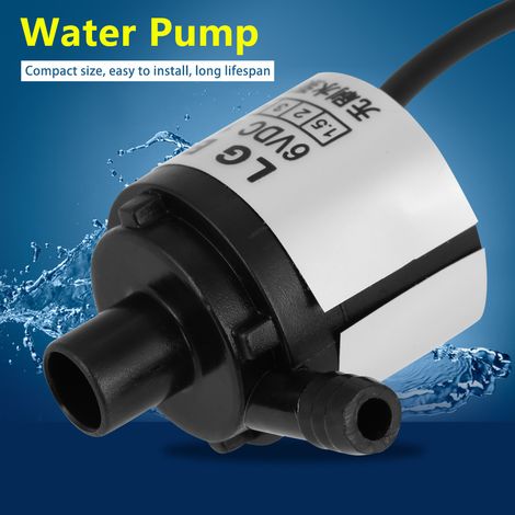 pompe Ă eau submersible miniature ultra silencieuse 12 V CC 5 W sans balais, hauteur de refoulement de 2,5 m, usage domestique et industriel. (1/5)