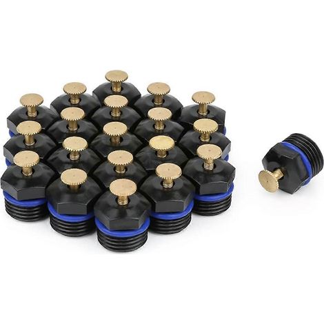 20Pcs Atomizing Sprinkler Nozzle,1/2 Inch Garden Misting 360Degree Agricultural Lawn Watering Nozzl (1/5)