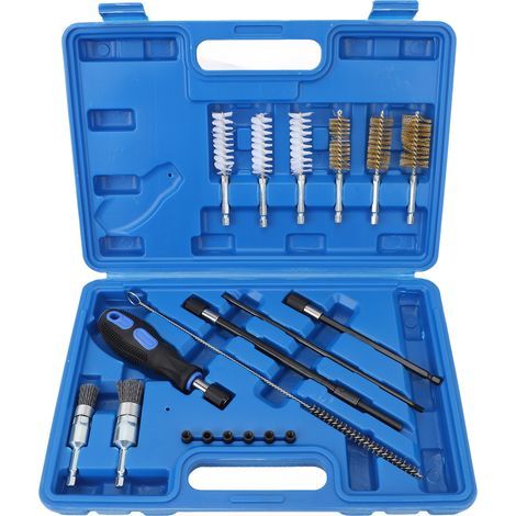 19-piece diesel injector seat cleaning kit - Cylinder head bore brushes - Universal for vehicles (1/5)