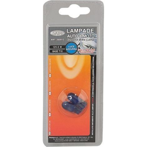 Lampada bleu 12v 5w t10 2pz rhutten - rhutten (1/2)