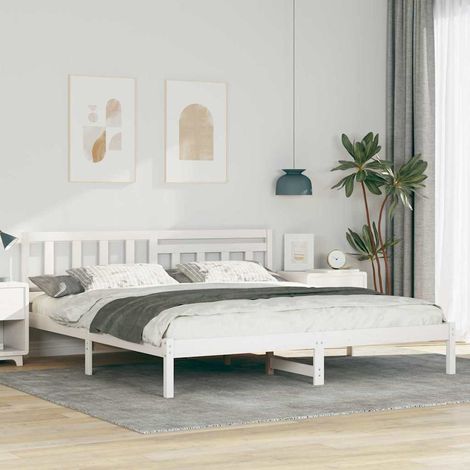Estructura de cama  200 x 200 cm Madera maciza de pino