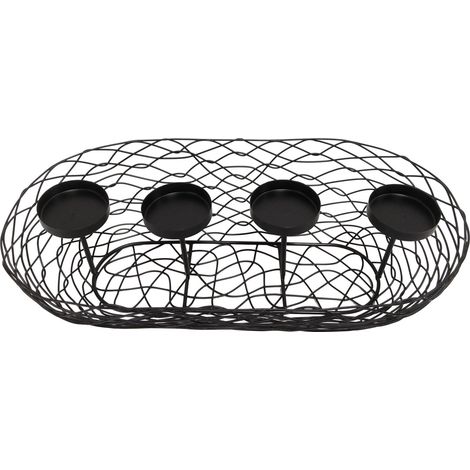TrendLine Adventskranz Metall 41,5 x 21,5 x 11 cm (1/2)