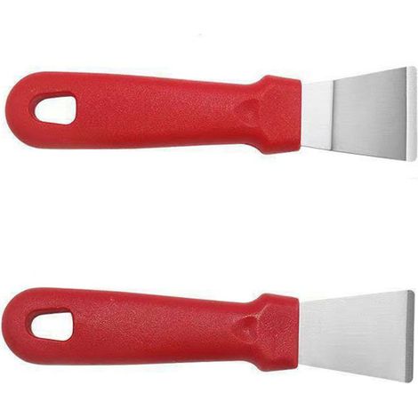 2 Stück Reinigungsschaber aus Edelstahl, Küchenschaber zum Reinigen (1/5)