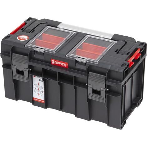 Sistema Qbrick PRO 500 Profi con compartimentos y tapa, caja de herramientas de 14 l