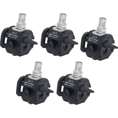 5-Piece Insulation Piercing Connector, 1KV Non-Peel Piercing Clamp, High/Low Voltage Cable Separator, Unbreakable Wire Insulation Piercing Clamp (1/5)