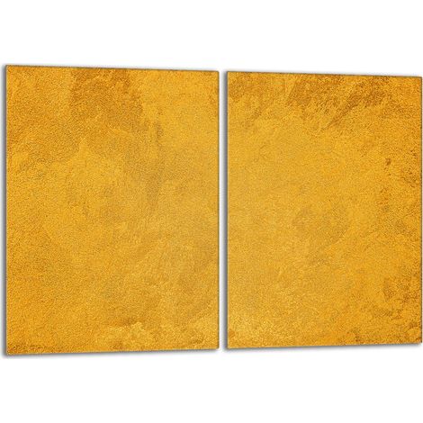 Glasschutzplatte für Herd 2x40x52 Gold (1/5)