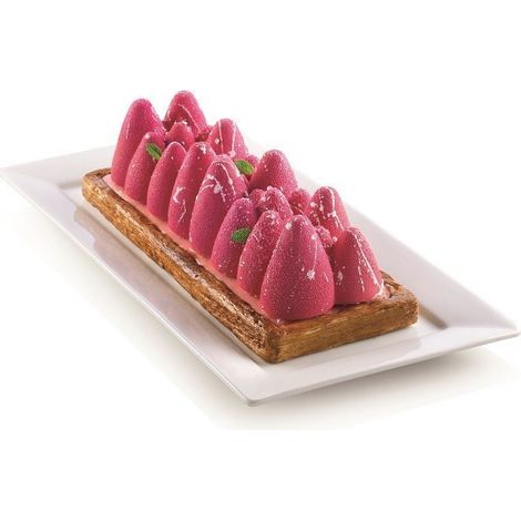 Kit moule bûche Ice Glow silicone 3D - Silikomart (1/2)