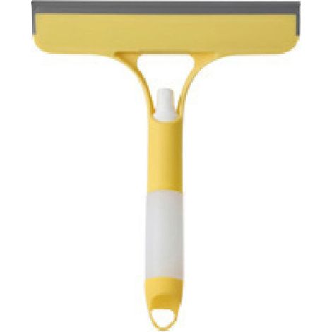 Tergivetro 3 in 1 con getto d'acqua, portatile ed efficiente, per la pulizia di finestre, specchi e piastrelle (giallo)