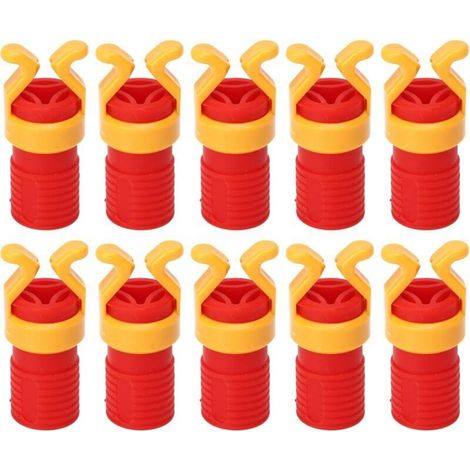 10 pièces Porte-vis - Pince ABS Universel Anti-age Manchon de Fixation de vis pour Rivet Outil de Travail du Bois (1/4)