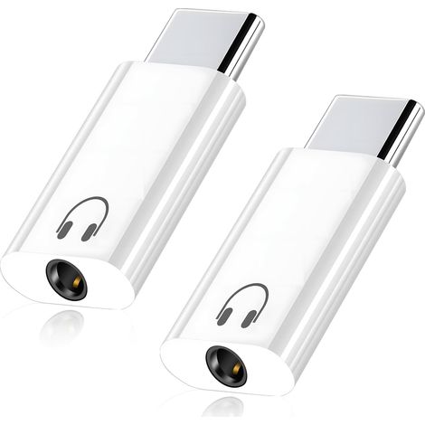 Adaptateur USB C Casque à 3,5mm, Adaptateur Écouteur USB C Jack 3.5mm, Adaptateur Jack Type c Compatible avec16 Pro Max Plus 15 Galaxy S24 S23 S20 Ultra S20+, iPad Pro 2021/2020/2018 (1/5)