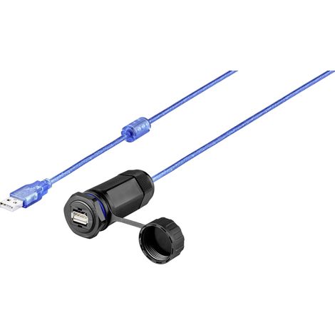 Renkforce USB 2.0 Cordon [1x USB 2.0 type A femelle - 1x USB 2.0 type A femelle] 1.00 m avec capuchon de protection A865112 (1/5)