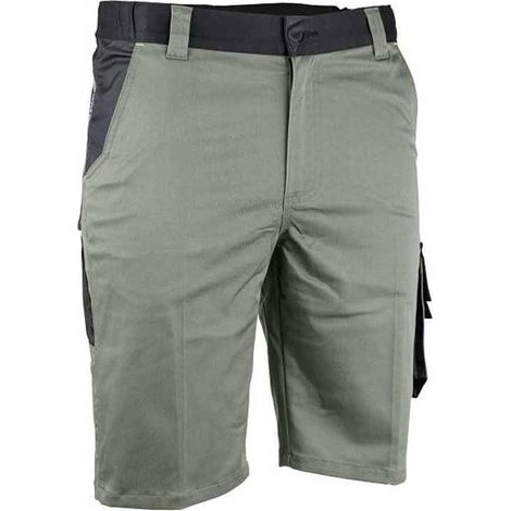 Bermuda homme multipoches bicolore Ulysse vert/noir LMA - Couleur Vert/Noir - Taille Vêtement 42