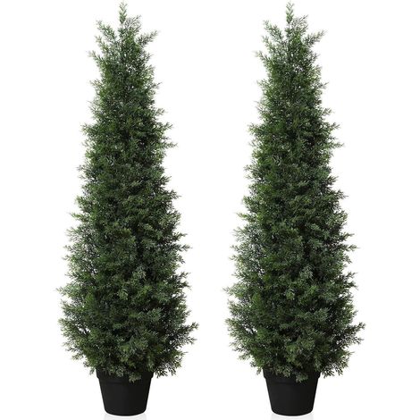Kunstpflanze Zeder Konifere Künstlich Topf Outdoor UV 2 120 cm (1/5)