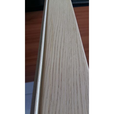 COPRIFILO impiallacciato Rovere Piatto mm 10 x 70 x 2250 con Ala mm 25 (1/3)