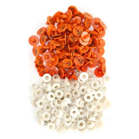 ETiquette D'Oreille, 100 Ensembles D'éTiquettes D'Oreille En Plastique Pour Lapins, Marqueur D'Oreille NuméRoté, éTiquette D'Oreille De Lapin Etiquettes D'Oreilles NuméRos (1/4)