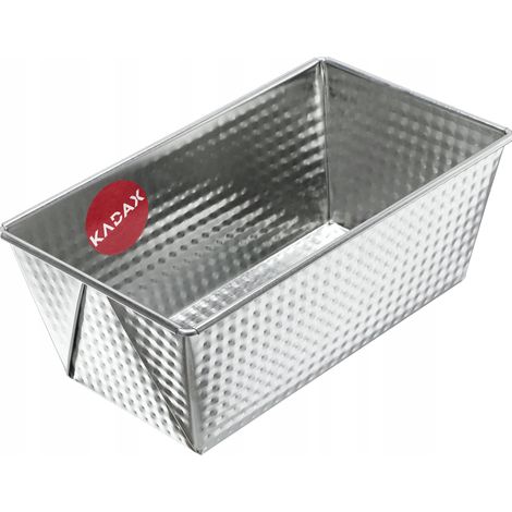 KADAX Backform, Kastenform, Kuchenform, 20.5 x 12 cm, Silber