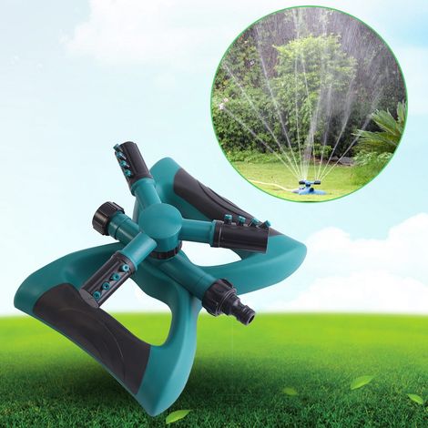 Arroseur Rotatif 3 Bras, Irrigation Multi-usages pour Jardins de Plantes et Legumes, Plastique d'Ingénierie Solide (1/5)