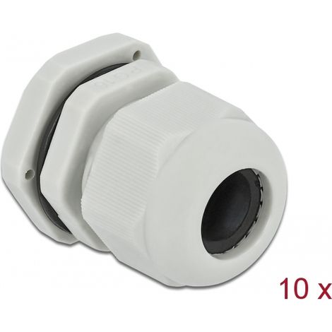 Delock Prensacables PG16 10 piezas gris